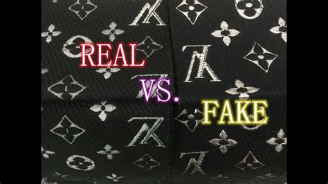 real vs fake louis vuitton scarf